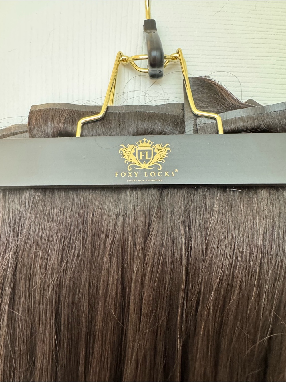 Foxy Locks 22” Black Brown Clip In Extensions - Picture 2 of 10